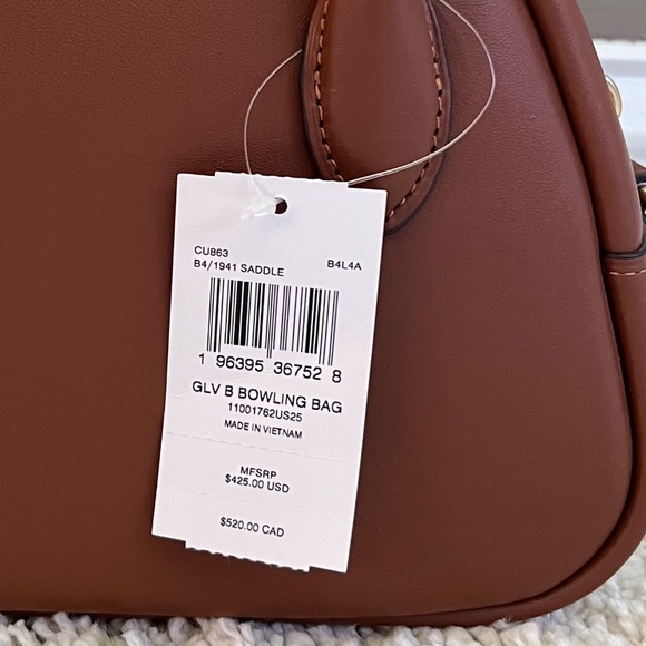 Coach Borough Bowling Bag in 1941 Saddle - Picture 15 of 16